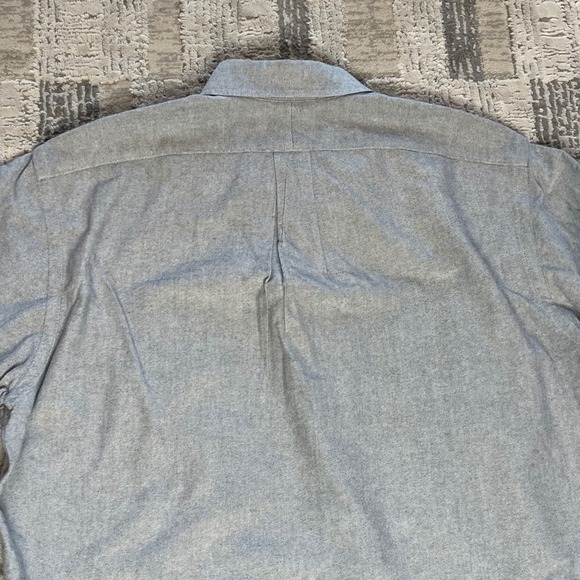 Ralph Lauren Yarmouth Oxford Button Down Shirt Men Gray Long Sleeve 16 34/35 - Picture 5 of 11